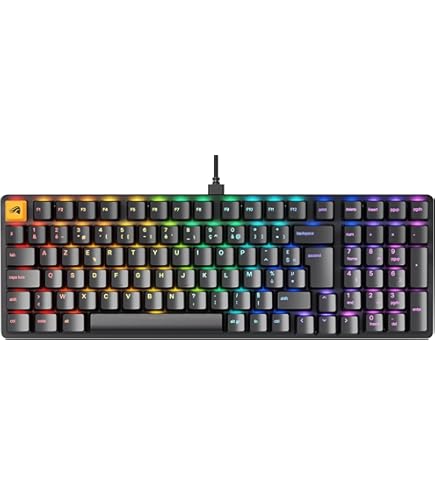 Glorious Gaming GMMK 3 Custom Mechanical Gaming Keyboard, full size 100%, gasket system, doubleshot PBT keycaps, aluminum switch plate, hotswap 3 & 5 pole switches, US QWERTY, White