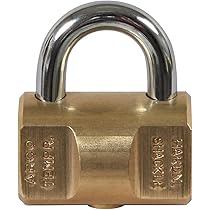 Lucchetto Antiscasso In Ottone Con Arco In Acciaio - Doppia Chiusura E 2 Chiavi, Sicuro E Resistente - Foto 12