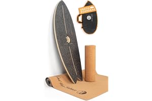 ‎JUCKER HAWAII JUCKER HAWAII Balance Board Ocean Rocker | Surf Balance Board mit Rocker Shape (100% Echtholz) und extra rutschfester Oberfläche | Gleichgewichts Trainer Für Kinder und Erwachsene | Find Your Balance