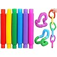 Samip Pop Ring Pop Tube Pipe Toy Multi-Color Stretchable Pipes Pop it Toys Music Tubes for Kids Decompression Anxiety Stress Relief Toy for Kids and Adults Best Gift for Kids (Pack of 36)