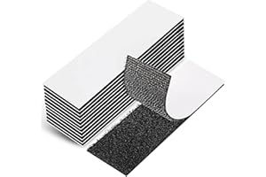 EOTW 12pc Hook and Loop Strip Tape, 1" x 4" Self Adhesive Sticky Back Double Sided Tape Heavy Duty Strong Reusable Wall Fastener Tape