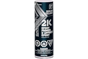 CAR-REP® 2K Epoxy Primer con Tecnologia Wise 2K, Adatto per Tutti i Tipi di Metalli, Substrati in Fibra di Carbonio, la Maggior Parte delle Materie Plastiche Automobilistiche, Spray 400ml (Nero)
