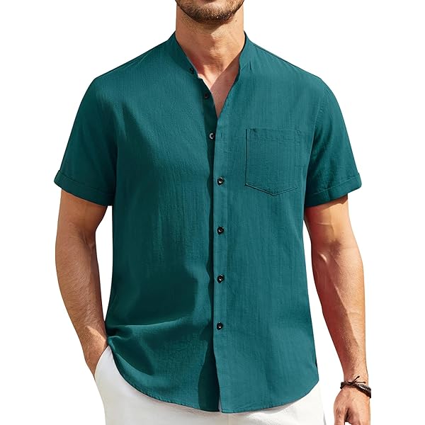 Camicetta Camicia Maniche Corte Estiva Camicia Estiva Da Uomo In