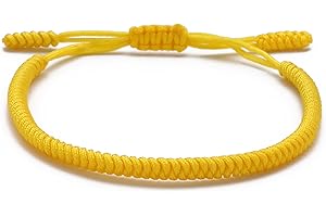 LUCKY BUDDHIST Handmade Bracelet + Buddhist Gift! Tibetan Good Luck String Armband. for Women, Men, Teens. Adjustable Size! Friendship Present. Handcrafted Rope Woven Chakra Wristband
