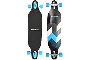 Apollo Longboard edición Especial Tabla Completa, con rodamientos de Bolas ABEC Alta velicidad, Drop-Through Freeride Skate Cruiser Boards