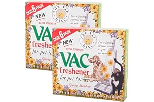 BESTUS ACCESSORIES Vac Freshener Spring Meadow – Pet-Friendly Vacuum Cleaner Air Freshener, Pack of 2, Extra-Strength Deodorizer for Carpets & Pet Odor Control