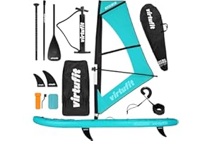 Virtufit Supboard Surfer 305 - Orange/turquoise/beige - Avec voile et accessoires