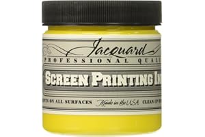 Jacquard Professional Screen Printing Inks 4Oz-Opaque Yellow