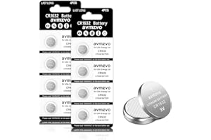 AVMZVO CR1632 bateria guzikowa 3 V, litowe baterie guzikowe CR 1632, 8 sztuk