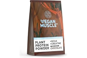 Vegan Proteine en Poudre [600g] | Chocolat | 17g Protein de Riz, Pois, Graines de Tournesol, Creatine & BCAA | Pre/Post Workout Proteines Musculation | Protéine Powder | Shake Protéines | Alpha Foods