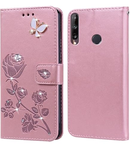 CoverKingz Handy Tasche kompatibel mit Huawei P40 Lite E - Handytasche mit Kartenfach Klapphülle Cover – Smartphonehülle klappbar Motiv Mandala Lila