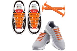 HOMAR No Tie Lacets pour les enfants et adultes - Best in Sports Fan Lacets imperméables Silicon Flat élastiques Lacets de sport course de chaussures pour Shoes Sneaker Conseil Bottes et Souliers