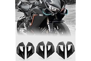 WOOGA Winglet aerodinamico ala laterale aletta Spoiler Ala del deflettore dell'aria per Ho&n&da CBR650R 2019 2020 2021 2022 2023 Su&zu&ki GSX250R (Nero opaco)