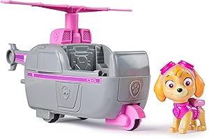 Paw Patrol, Skye’s Helicopter, Toy Vehicle with Collectible Action Figure, Sustainably Minded Kids’ Toys for Boys & Girls Aged 3 and Up