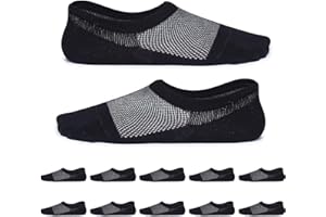 YouShow Calcetines Hombre Mujer Invisibles 10 Pares Anti-olor Antideslizantesdeportivos Calcetines Cortos