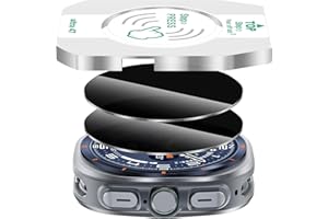 Diruite 2 Sztuki Ochraniacz Ekranu do Samsung Galaxy Watch Ultra 47mm(2025),Przeglądanie Szkło Hartowane Folia Ochronna,Przejrzystość（Przeglądanie）,Ultra 47mm(2025)