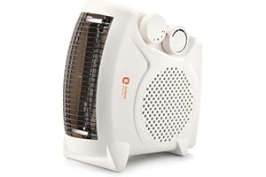 Orient Electric Areva Portable Room Heater | 2000W | Two Heating Modes | Advanced Overheat Protection | Horizontal & Vertical Mount | 1-year replacement warranty by Orient | White