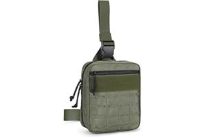 Huntvp Taktyczna sakiewka Molle, taktyczna torba na pasek, torba na nogę, wojskowy organizer EMT, EDC, na akcesoria, kieszeń na piesze wędrówki, podróże, wędkowanie, kemping, jazda konna, sporty na