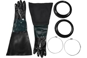 COSINE Sandstrahl Handschuhe Sandstrahler Teile 60Cm mit O Ringen für Sandstrahl Kabine