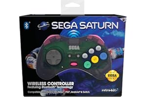 Retro-Bit SEGA Saturn BT Pad Grey (Nintendo Switch)