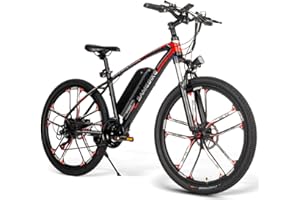 SAMEBIKE Bicicleta eléctrica 26" Bicicleta Montaña Ebike, 48V Batería,Shimano 21 Vel,Pedal Assist,Adultos Urbana City E-Bike