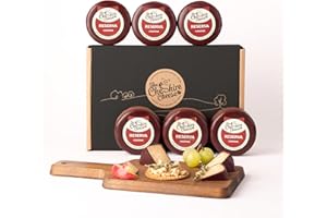 CHESHIRE CHEESE COMPANY 6 x Reserva - Caramelised Onion & Rioja Cheddar Cheese 200g Wax Truckles - Cheese Multibuy