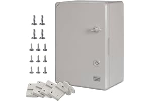 BOXEXPERT® coffret electrique etanche exterieu [plastique ABS - IP65] Gris (la série Fleet) 350x250x150mm | boitier electrique | coffret électrique étanche | armoire electrique | coffret etanche
