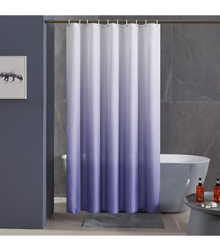 Uiiooazy Tenda Doccia Antimuffa, Tenda da Doccia 180x180cm Blu Navy Effetto Marmo Grigio Giallo Moderno Tende da Bagno Tessuto Lavabile Impermeabile Poliestere Tende per Vasca da Bagno con 12 Anelli