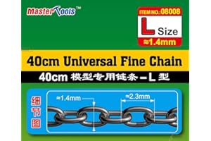 Trumpeter 40cm Universal Fine Chain L Size 1.4mmx2.3mm - Accessoire Maquette
