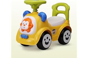 LuvLap Sunny Ride on & Car for Kids with Music & Horn Steering, Push Car for Baby with Backrest, Safety Guard, Under Sea