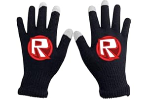 PQKL-party Roblo Guanti Invernali per Bambini,Guanti Invernali Roblo,Roblo Touch Screen Caldi Guanti,Guanti a Maglia per Bambini, Guanti Caldi Elastici per Bambini Guanti in Maglia Unisex