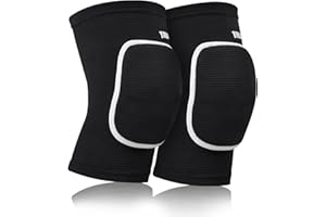 Viexpand 2 Pezzi Ginocchiere Sportive,Ginocchiere Elastiche Traspiranti,Protezione del Ginocchio Sport per Danza Pallavolo Basket Yoga, Ginocchio Per Uomini e Donne,Supporto Morbido,Nero,L