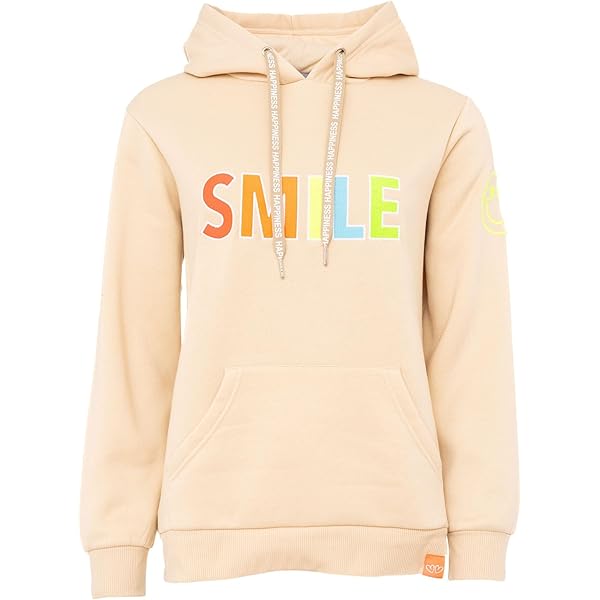 Zwillingsherz Sweatshirt Damen Happy Vibes - Kapuzenpullover Mit Maritimem Design