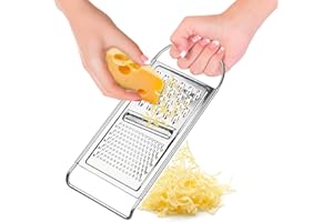 RAXINT Rallador Plano De Cocina Profesional 3 en 1 De Acero Inoxidable, Rallador Grande 29cm