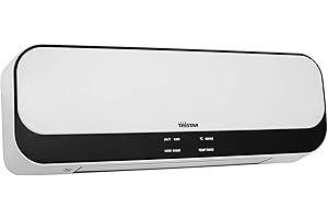 Tristar radiateur mural en céramique PTC 2-en-1 - Mode ventilateur - 2 puissances de chauffe & minuterie - Programmable - Écran & télécommande - 2000 W - KA-5075