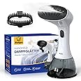 Rolipo Steamer Clothes, Steam Iron for Home, Office, Travel, Upgraded 400ML Large Capacity Water Tank, Fast Heat-up, Fabric Garment Steamer with Brush, Portable Travel Steamer Wrinkle (Light White)