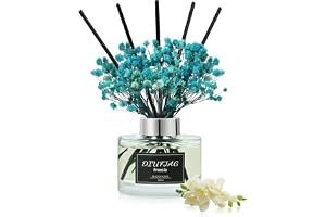 DIUFJAG Blommor 150 ml – fresia rumsdoft doftpinnar med 8 pinnar, Home doft Freesia reed diffuser luftrenare för sovrum konto