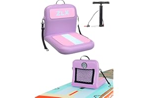 ZLX Gonfiabile Paddle Board Kayak Seat Portatile Canoa Surfboard Sup Seat Con Pompa Aria Materiale PVC per Outdoor Kayak Camping Picnics Watch (Viola)