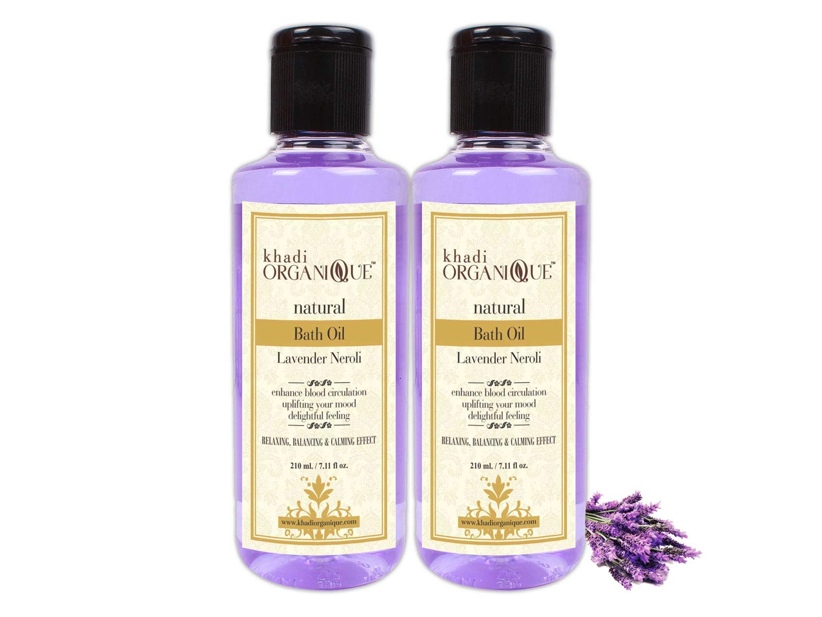Khadi Organique Lavender & Neroli Bath Oil - 210ML