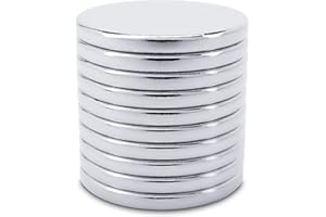 ‎SENSEI SENSEI® Extra Starke Magnete – 10 Stück (20x2 mm) – Rund & Flach, ca. 4 kg Haftkraft – Große Neodym Magnete für Magnettafel, Pinnwand & Basteln