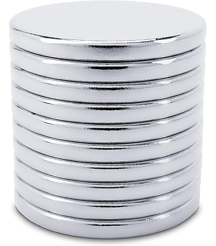 Aimant Carré 25,0 X 25,0 X 5,0 Mm Néodyme N45 Nickelé - Tient 13,0 Kg