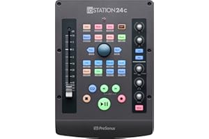 PreSonus ioStation 24c, Interfaz de Audio USB-C y Controlador de Producción, Para Grabación, Podcasting y Producción Musical con Paquete de Software