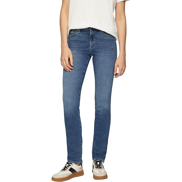 Jeans Betsy Slim Fit – Grau, Mid Rise, Mit Zipp-Detail, Größe 42/32