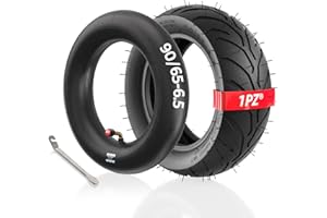 1PZ F2T-90T Pneu et chambre à air 90/65-6.5 avec tige de valve TR87 remplacement pour 47cc 49cc Kids Mini Pocket MTA1 MTA2 CAG LUCKET 7 Bike MOTO MINI ELECTRIC SCOOTERS E-Bike Dirt Bike