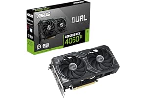 ‎ASUS ASUS Dual GeForce RTX 4060 Ti OC Edition 8GB GDDR6 Gaming Grafikkarte schwarz (Nvidia GeForce RTX4060Ti DLSS 3, PCIe 4.0, 1x HDMI 2.1, 3X DisplayPort 1.4a, DUAL-RTX4060TI-O8G)