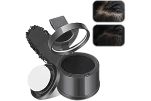 VIDSTW Poudre de Racine de Cheveux Poudre Cheveux Homme et Femme Retouche Racines Cheveux Mascara Cheveux Hair Root Concealer pour Combler les Cheveux Clairsemés (Noir)