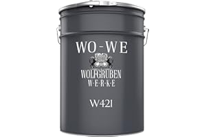 WO-WE Peinture pour meuble W421 Protection bois au UV, à l'eau, Extérieur - Intérieur, Aspect MAT - Gris anthracite 5L