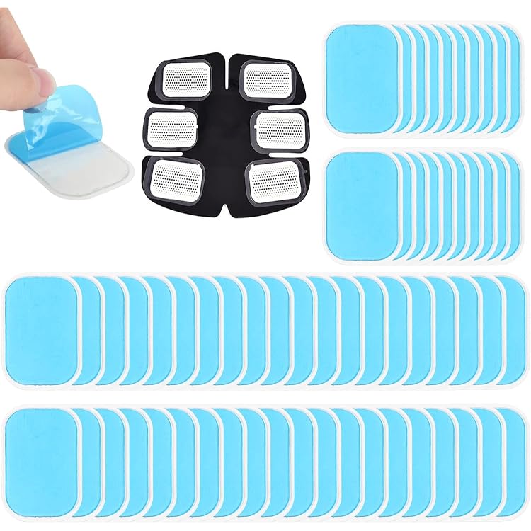 Lot De 14 Feuilles Gel EMS Massforce - 12 Petits + 2 Grands - Compatible Ceinture Abdominale
