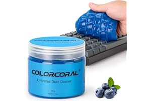 COLORCORAL Keyboard Cleaner Gel for PC Laptop Reusable Car Cleaning Gel Cleaner Slime for Car Dashboard, Universal Dust Cleaner Cleaning Putty Gel for Electronics, Computer, Vents, keyboard putty