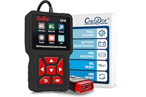 Creator C410 OBD2 Code Reader Fit for BMW and Mini EPB ABS SRS DPF Oil Reset Multi System Scan Tool with Battery Registration OBDII Scanner Diagnostic Scan Tool